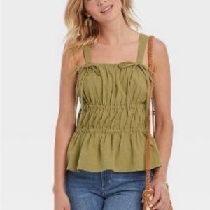 Olive green tank top, Universal Thread, size M